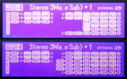 dbx Venue 360 display